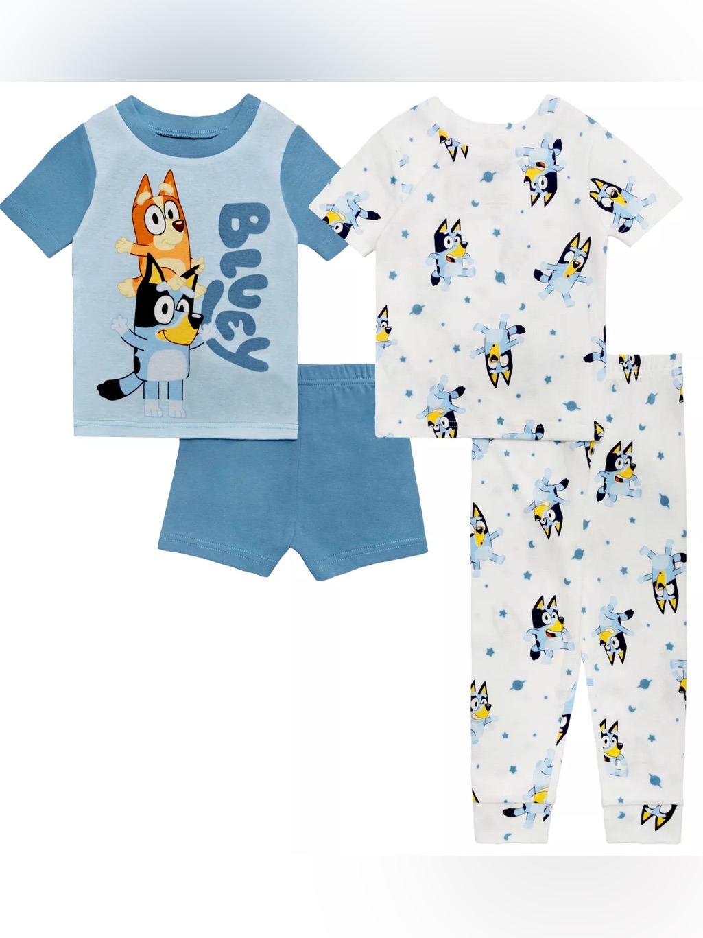 Toddler Bluey 4 Piece Pajama Set, 3t